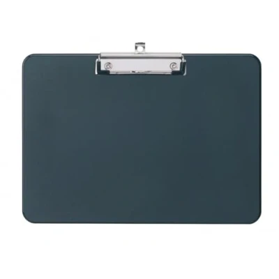 Imagen de MAUL Portapapeles A4, Tablero de plástico en formato horizontal DIN para colgar, Pinza guardar papel, oficina, cocina y taller, Negro