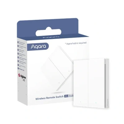 Imagen de AQARA Interruptor Remoto Inalámbrico H1, Requiere HUB, Zigbee 3.0, sin Instalación, Mando a Distancia Configurable de 7 Funciones para Hogares Inteligentes, Compatible con Apple HomeKit e IFTTT