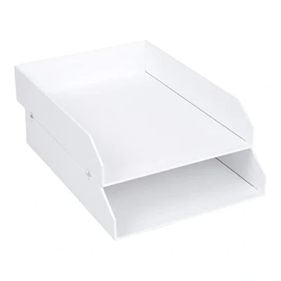 Imagen de Bigso Box of Sweden 31 x 23 6 cm, MDF 789245501 N Courier Juego de 2 cubos apilables color blanco