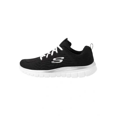 Imagen de Skechers Graceful Get Connected Regular, Zapatillas Mujer, Black Mesh White Trim, 36 EU