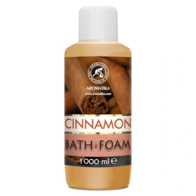 Imagen de Espuma Baño de Canela 1000 ml con Aceite Esencial Natural Cuidado del Cuerpo Relajación Fragancia Dulce y Suave Aromaterapia Spa Baños Burbujas Belleza