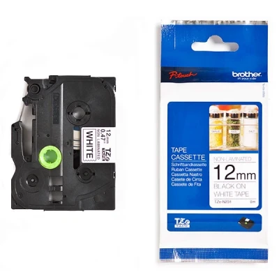 Imagen de Brother TZEN201 Cinta, color negro y blanco