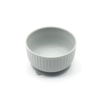 Imagen de Cuenco de Silicona Antideslizante para Mascotas pequeñas, Comida Gatos, alimentación Perros, Gatitos (Gris Claro)