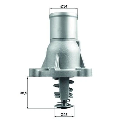 Imagen de MAHLE ORIGINAL TI 260 92 Termostato, refrigerante con junta OPEL: Corsa D Hatchback, Zafira B, Astra H GTC, FIAT: Stilo Hatchback