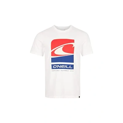 Imagen de O&#039;Neill Tees Shortsleeve Flag Wave Camiseta, Hombre, 11010 Snow White, Regular