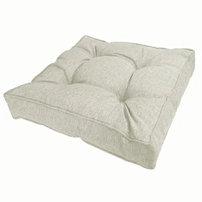 Imagen de POKAR Cojines Lounge Exterior Cojin Asiento Muebles Mimbre Jardín para Silla Fundas 70x70x10 cm, Beige