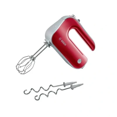 Imagen de Bosch Batidora de Repostería Styline, 500W, 5 velocidades, Barillas FineCreamer, Cuchillas Acero Inoxidable, Rojo, MFQ40303