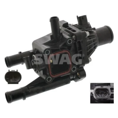 Imagen de SWAG 40 93 9145 Caja del termostato con junta conmutador de temperatura, sensor CHEVROLET: Cruze Berlina, Trax, Familiar