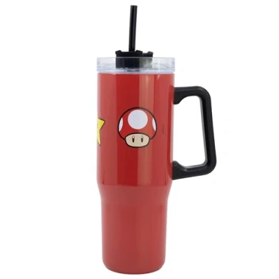 Imagen de Taza termo XL de acero inoxidable 940 ml Super Mario