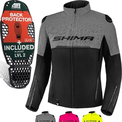 Imagen de SHIMA DRIFT LADY Chaqueta Moto mujere Ligera y Transpirable Cazadora Mesh de Verano con CE Espalda, Hombros, Codos Protecciones, Ajuste la Anchura (Gris, L)