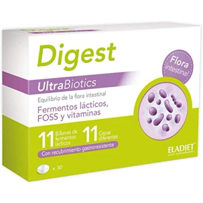 Imagen de Eladiet Digest UltraBiotics 30 Comprimidos ,18 gr