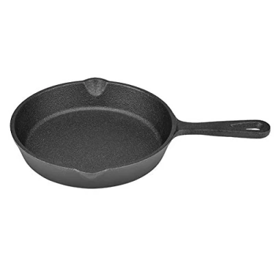 Imagen de Sartén de Hierro Fundido Vintage Quemada Antiadherente, Cast Iron Skillet Curado Y Con Mangos, Mineral para Inducción Horno Plancha Gas(16cm)