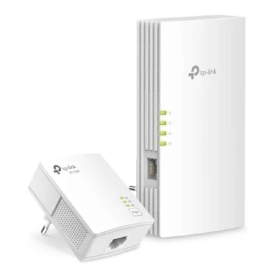 Imagen de 【2024 Nue】 TP Link TL WPA7817 Kit AV1000 Powerline AX1500 Wi Fi 6 hasta 1000 Mbps en una Longitud de línea 300 MetrosAX1500 Doble BandaPlug&amp;PalyCompatible con EasyMesh