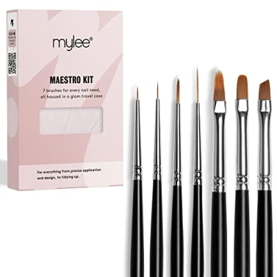 Imagen de Mylee Kit Maestro Para Uñas De Gel Y Aplicación Esmalte. Herramienta Manicura Calidad Profesional Ideal Uso En El Hogar O Salón