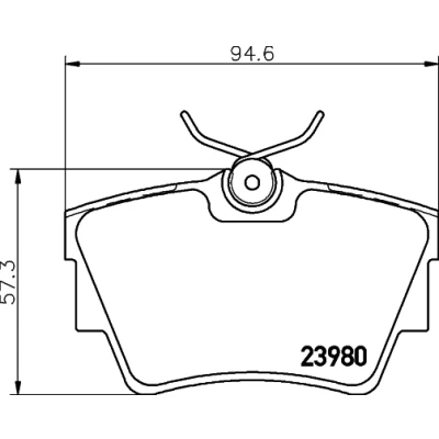 Imagen de HELLA 8DB 355 010 761 Juego de pastillas freno con contacto avisador desgaste tornillos pinza accesorios RENAULT: TRAFIC 2 Kasten
