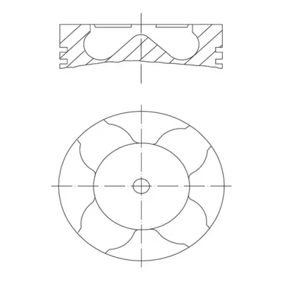 Imagen de Pistón MAHLE ORIGINAL 081 PI 00103 002