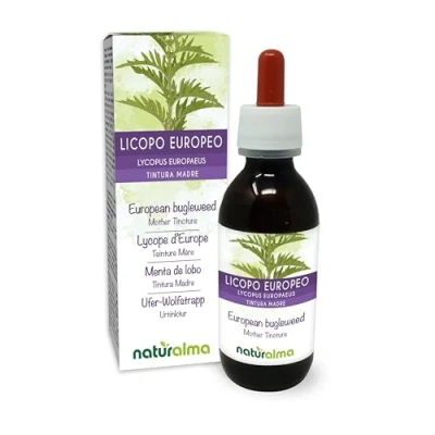 Imagen de Menta de lobo o Licopo europeo (Lycopus europaeus) hierba Tintura Madre sin alcohol Naturalma Extracto líquido gotas 120 ml Complemento alimenticio Vegano