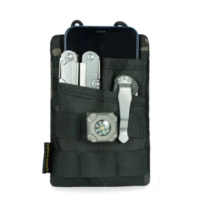 Imagen de VIPERADE VE3 EDC Organizador de Bolsa Herramientas, Bolsillo pequeño para Hombre, Herramientas múltiples Linterna pequeña, bolígrafo (Camuflaje Negro)
