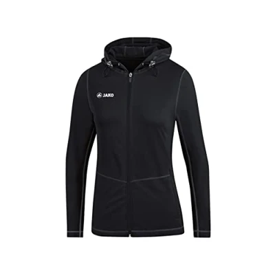 Imagen de JAKO Chaqueta con Capucha para Mujer Run 2.0, Mujer, Capucha, 6875, Negro, 44