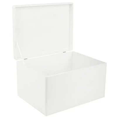 Imagen de Creative DECO XXL Blanca Grande Caja Madera Decorativa Almacenaje 40 x 30 24 cm (+/ 1cm) con Tapa Cofre Decorar Regalo Decoupage Navidad Juguetes, Documentos, Objetos de Valor, Herramientas