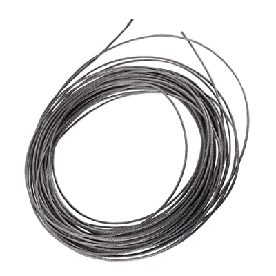Imagen de 1pc 15 metros de diámetro 1.5 mm 304 Cable acero inoxidable metálico para barandilla Decking Líneas ropa al aire libre