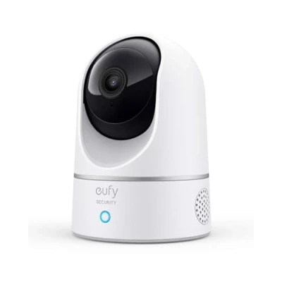 Imagen de eufy Security Indoor CAM 2K Pan &amp; Tilt, Camara vigilancia WiFi Interior,Reconocimiento de Personas, con Asistente Voz, Sensor Movimiento, sin Tarifa mensual, No se Requiere HomeBase