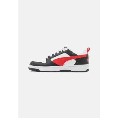 Imagen de Puma Rebound V6 Zapatillas, Talla: 42.5, White/for all time red/black Piel de imitación alta calidad