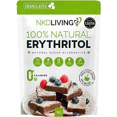 Imagen de Eritritol 100% natural 1 kg Granulado sustituto del azúcar con cero calorías