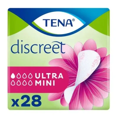 Imagen de TENA Discreet Ultra Mini x 28 Protegeslip Ultrafinos para Mujeres con Tecnología microPROTEX Incontinencia y Pérdidas de Orina Leves
