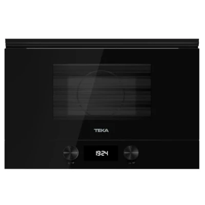 Imagen de TEKA ML 8220 BIS L Microondas Integrable con Grill, Capacidad 22 L, 5 Niveles de Potencia, Salida 850 W, 9 Menús, Interior Cerámica, 2 Mandos Display, Cristal Negro