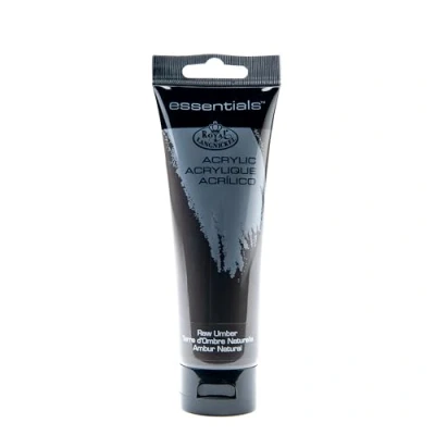 Imagen de Royal &amp; Langnickel Essentials Tubos de pintura acrílica, 120 ml, 3 unidades, color siena