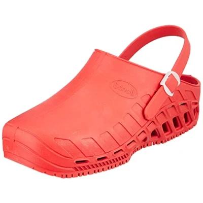 Imagen de Scholl Clog Evo, Zuecos Sanitarios Profesionales, Unisex Adulto, Rojo, 37/38 EU