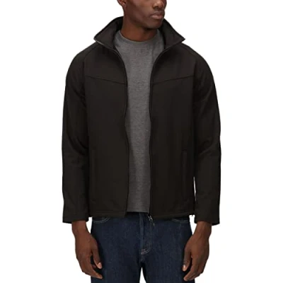 Imagen de Regatta Profesional Uproar Interactive Resistente al Viento Softshell para hombre, todo negro, talla M