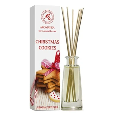 Imagen de Difusor Aroma Galletas de Navidad 100ml Lengüeta Fragancia Habitación y Hogar Ambientador Regalo