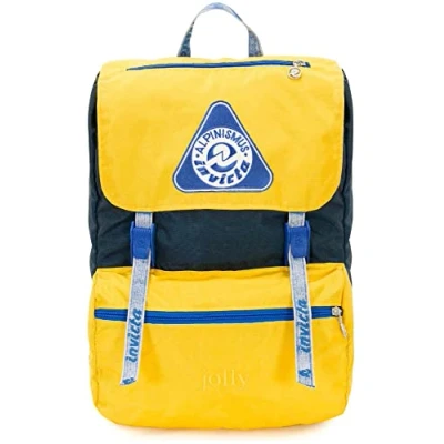 Imagen de Invicta Mochila, JOLLY VINTAGE Mochila Casual, para la oficina, viajes de un día y desplazamientos, escuela, el deporte tiempo libre, 13&#039;&#039; Funda portátil, Amarillo/Azul