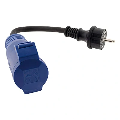 Imagen de Zenitech 193381 Adaptador Hembra CEE17, Macho 16A 2P+T