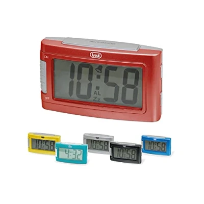 Imagen de Trevi SLD 3062 Digital Table Clock Multicolor Rectangular Relojes de Mesa (8 Pieza(s), 103 mm, 34 60 LCD, AA)