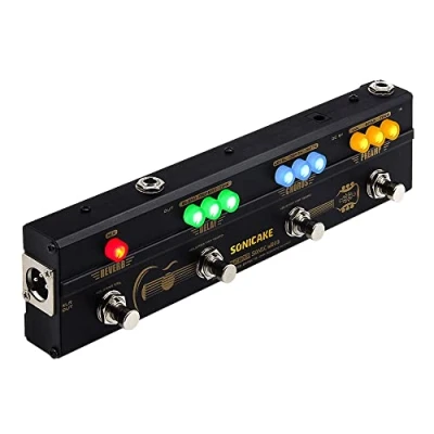 Imagen de SONICAKE Multiefectos Pedal de Guitarra acustica Sonic Wood Preamp Chorus Delay Reverb efecto con salida XLR