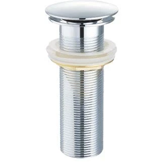Imagen de IMEX Valvula de Click Clack Apta para lavabos y bides, Desagüe Lavabo Fácil instalación Tapones Lavabo, Universal con o sin Rebosadero, Pop Up Cromado Larga VCC010