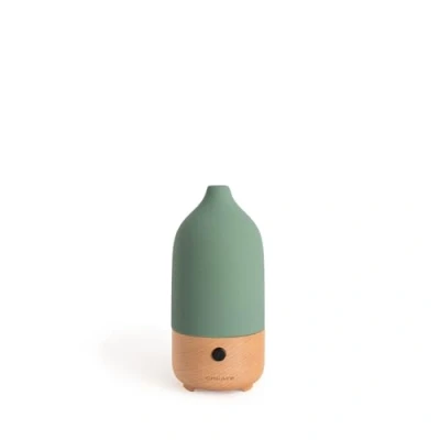 Imagen de CREATE/Aroma Ceramic/Difusor de Aromas y Mini humidificador con luz Verde Sage/Depósito 100 ml, para estancias hasta 20 35 m², 7 Colores Luces LED, función aromaterapia, 5W