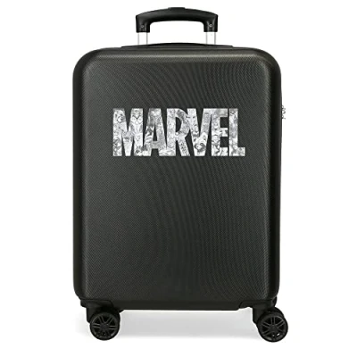 Imagen de Power Marvel Maleta de cabina Negro 38x55x20 cms Rígida ABS Cierre combinación lateral 34L 2 kgs 4 Ruedas dobles Equipaje Mano