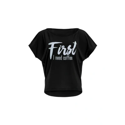 Imagen de Winshape MCT002 Ultra Light Camiseta estampada, Mujer, Talla: XXL, Black/glitter/white