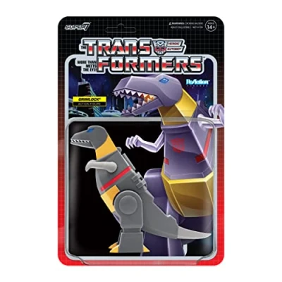 Imagen de Super7 Transformers Grimlock Dino Figura de reacción 9,5 cm