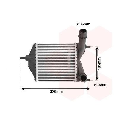 Imagen de VAN WEZEL 17004280 Intercooler FIAT: Punto II Hatchback