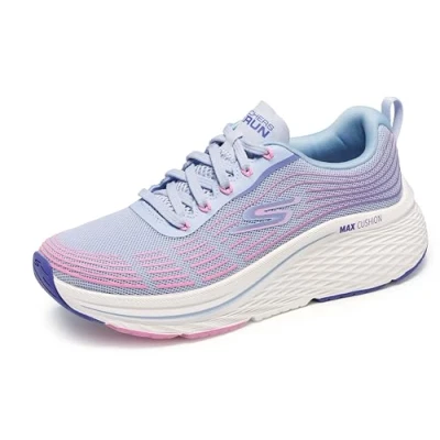 Imagen de Skechers Performance MAX Cushioning Elite 2.0 LACE UP Zapatillas de running neutras, Mujer, Talla: 38, Light blue/pink Zapatos