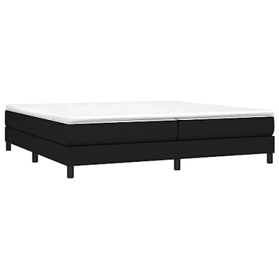 Imagen de vidaXL Estructura de Cama, Somier Matrimonio Listones, Base Cama Tapizada, Mueble para Dormitorio Hogar, Tela Gris Claro 200x200 cm