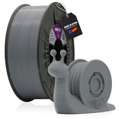 Imagen de WINKLE Filamento PLA HD Gris Ceniza Impresora 3D 2,85mm 1kg Compatible con Todas las Impresoras Precisión Dimensional Bobina