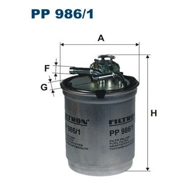 Imagen de FILTRON PP 986/1 Filtro Combustible de tubería 8 SEAT: Ibiza 3, Córdoba II Berlina, SKODA: Fabia I Hatchback, 2, 1 Combi