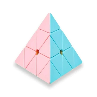 Imagen de Cubo Mágico Colores Pastel, Liso Sin Pegatinas, Holy Hand Legend Macaron, Corrección de Fallos y Giro fácil, Speedcubing, Rompecabezas 3D, Esquinas Redondeadas