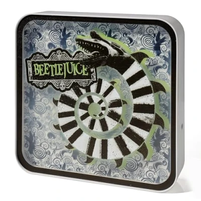 Imagen de Numskull Beetlejuice Lámpara de escritorio con logotipo acrílico oficial para dormitorio, oficina, hogar, estudio, trabajo, mercancía